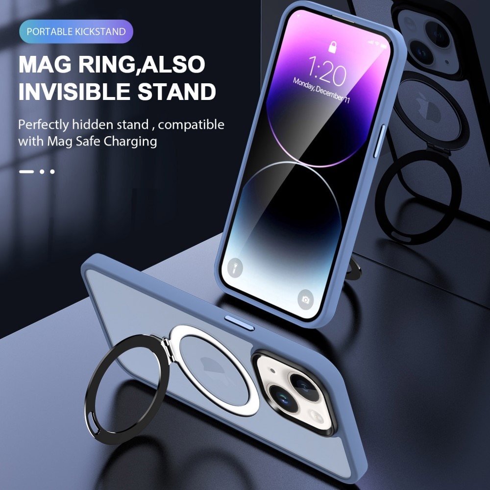 Cover ibride con MagSafe Ring iPhone 15 Plus Blu