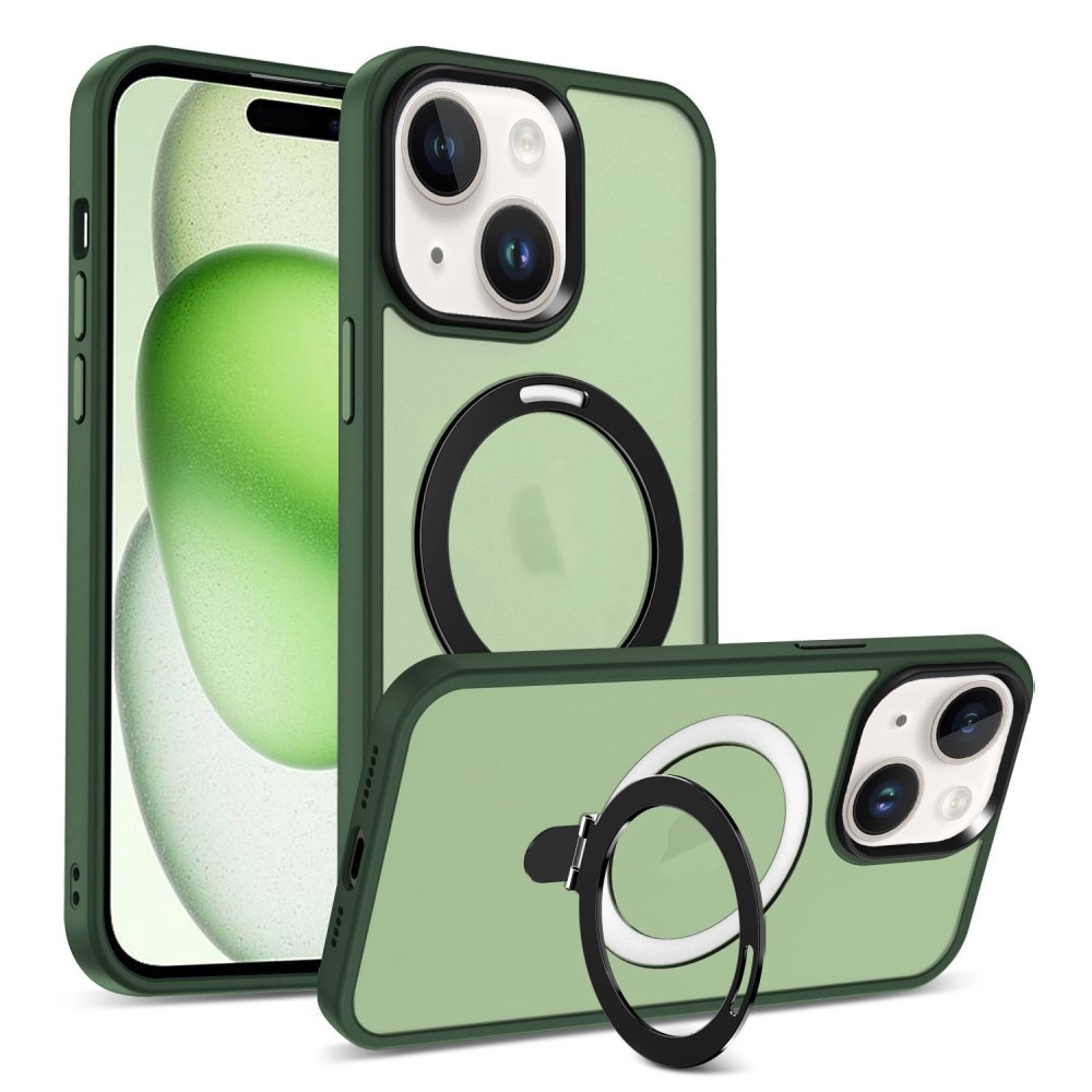 Cover ibride con MagSafe Ring iPhone 15 Plus verde