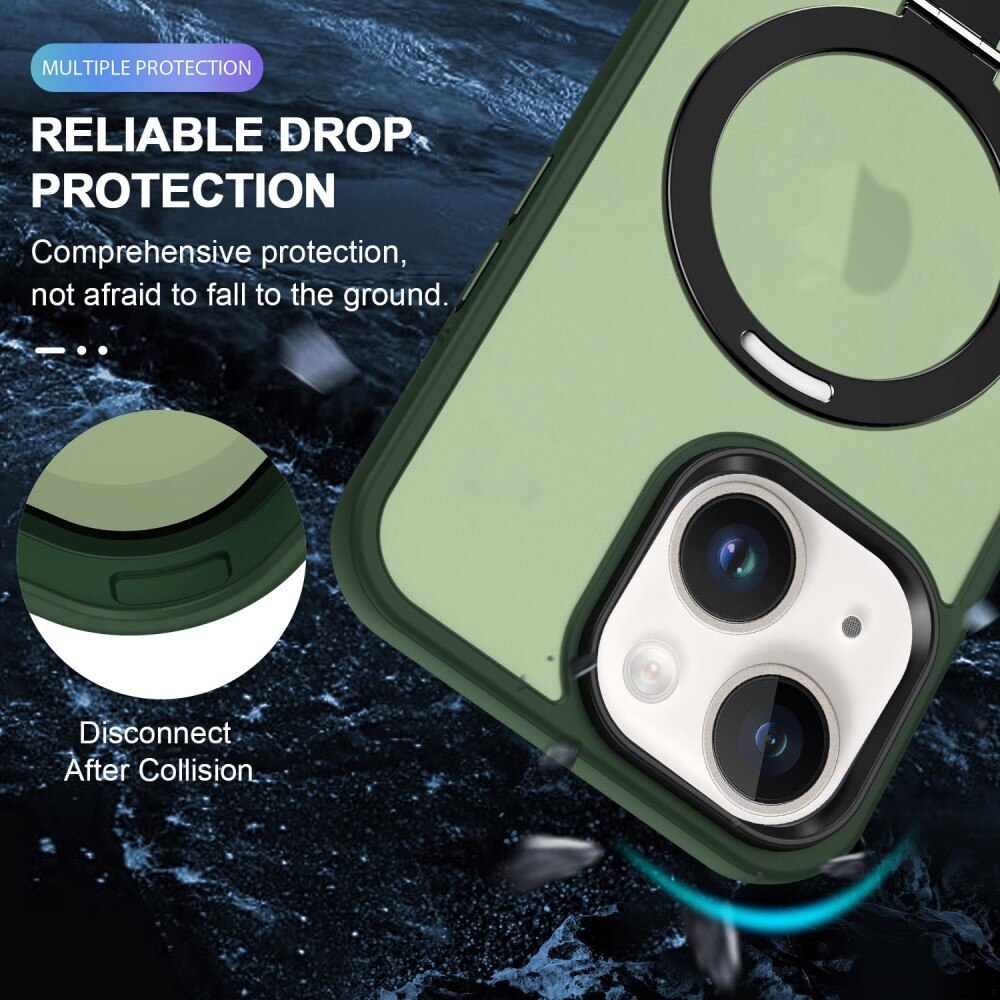 Cover ibride con MagSafe Ring iPhone 15 Plus Verde