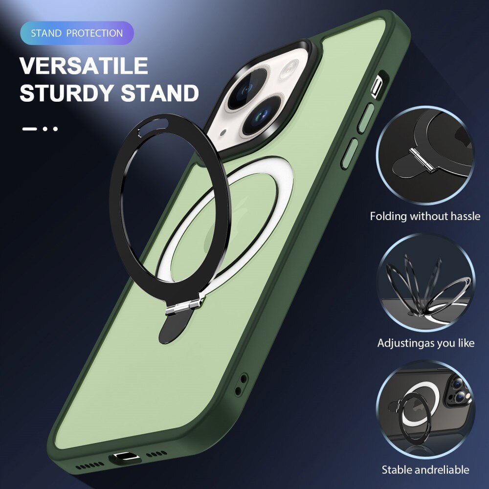 Cover ibride con MagSafe Ring iPhone 15 Plus Verde