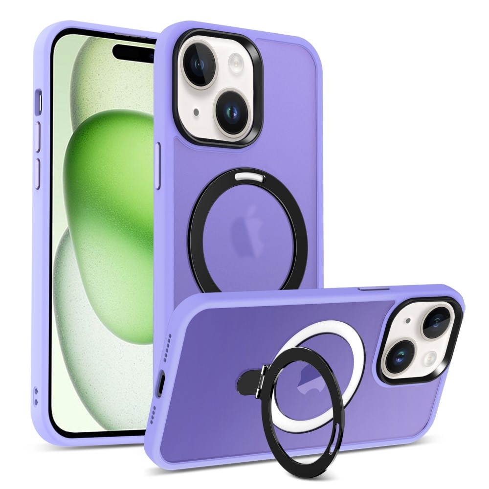 Cover ibride con MagSafe Ring iPhone 15 Plus viola