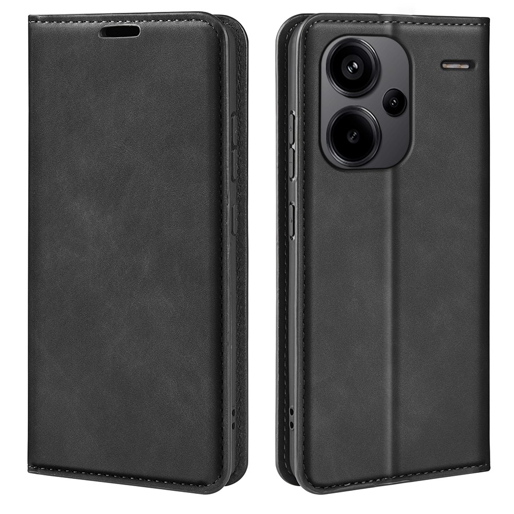 Cover portafoglio sottili Xiaomi Redmi Note 13 Pro Plus nero