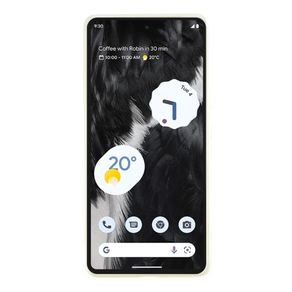 Cover TPU resistente agli urti Google Pixel 8 bianco