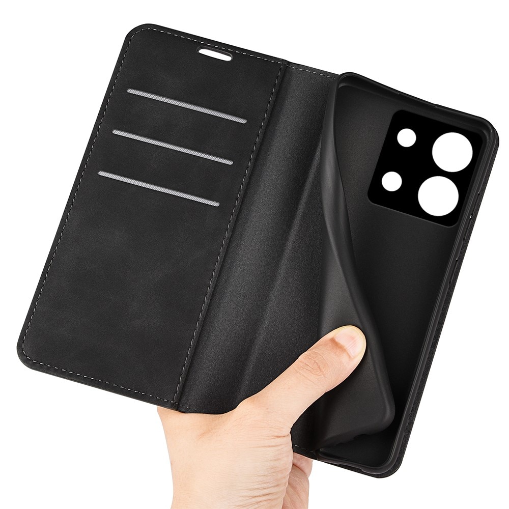 Cover portafoglio sottili Xiaomi Redmi Note 13 Pro nero