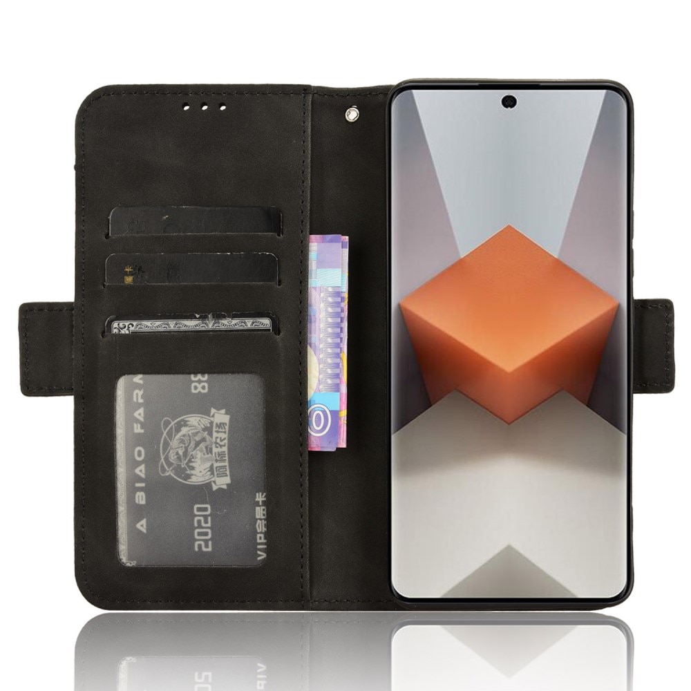 Cover portafoglio Multi Xiaomi Redmi Note 13 Pro Plus nero