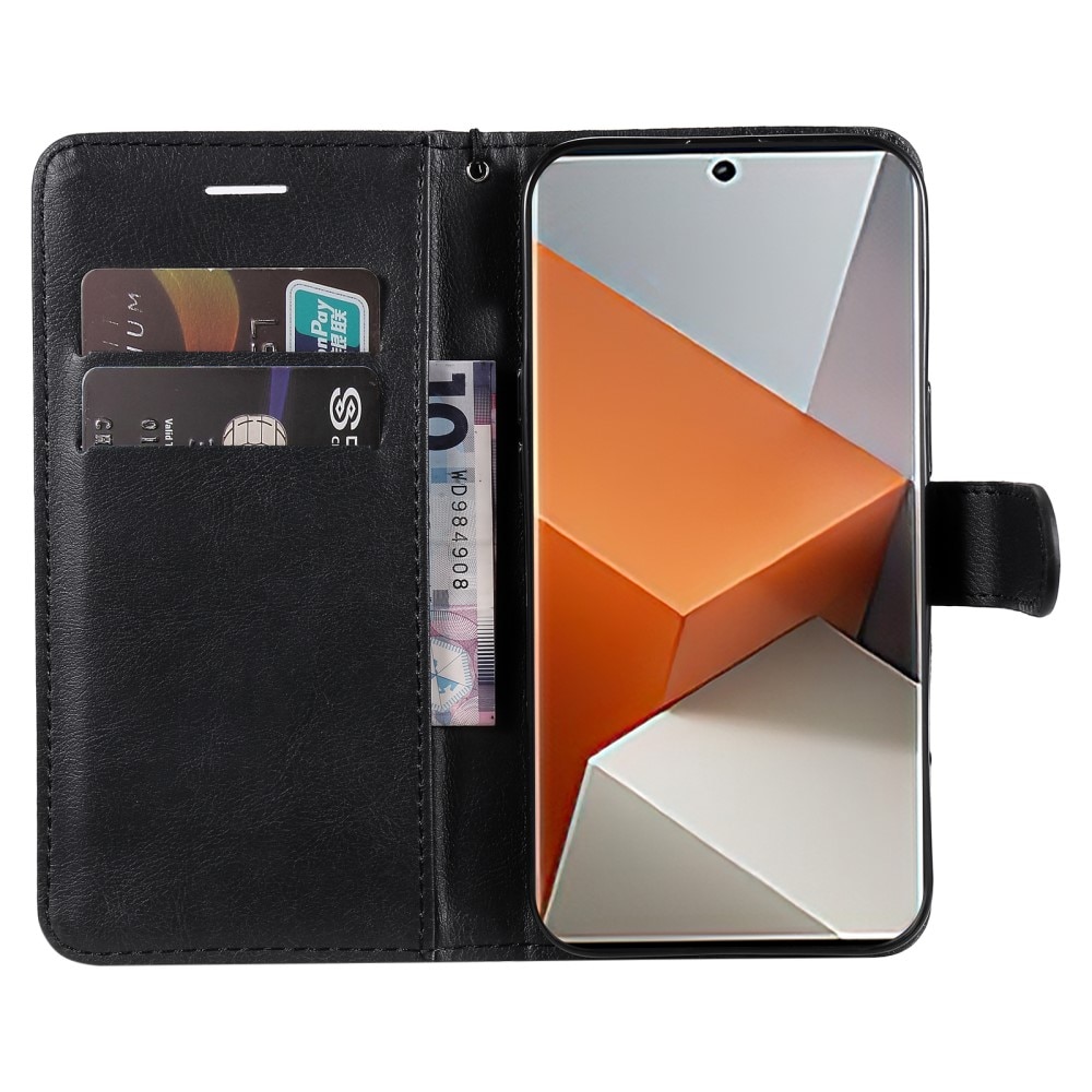 Custodie a portafoglio Xiaomi Redmi Note 13 Pro Plus nero