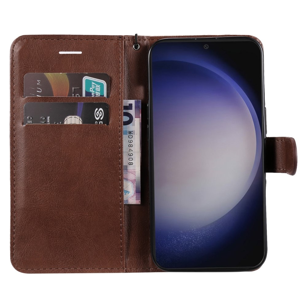 Custodie a portafoglio Samsung Galaxy S24 marrone