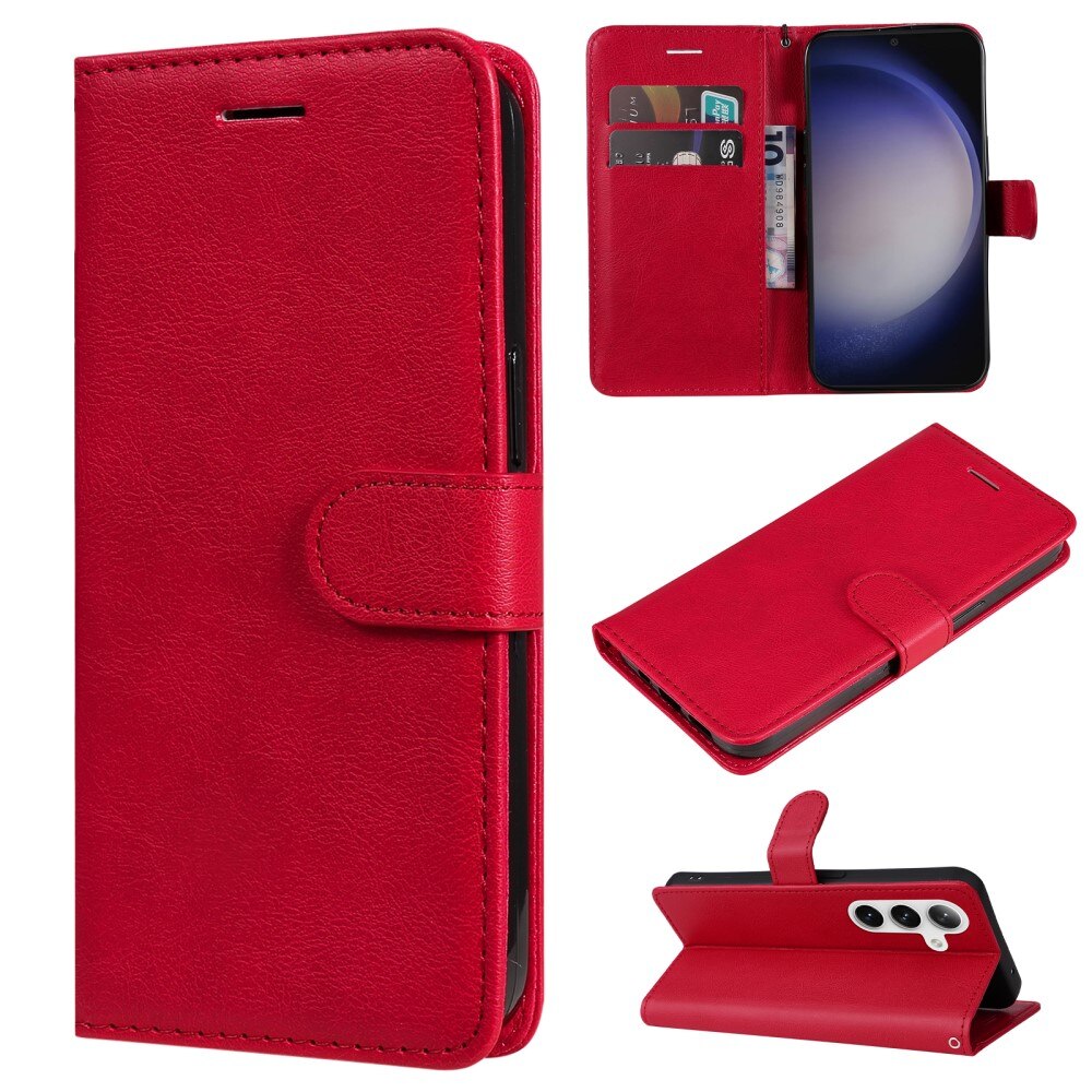 Custodie a portafoglio Samsung Galaxy S24 rosso