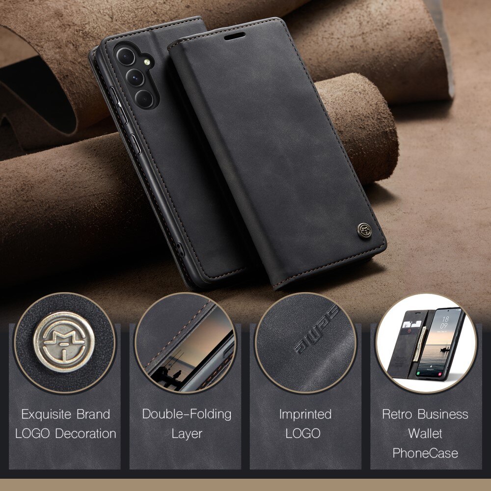 Custodie a portafoglio sottili Samsung Galaxy S23 FE Nero