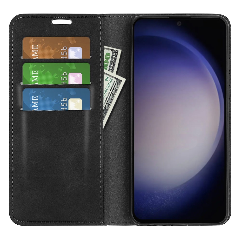Kit per Samsung Galaxy S24 : Cover portafoglio Sottile e proteggischermo