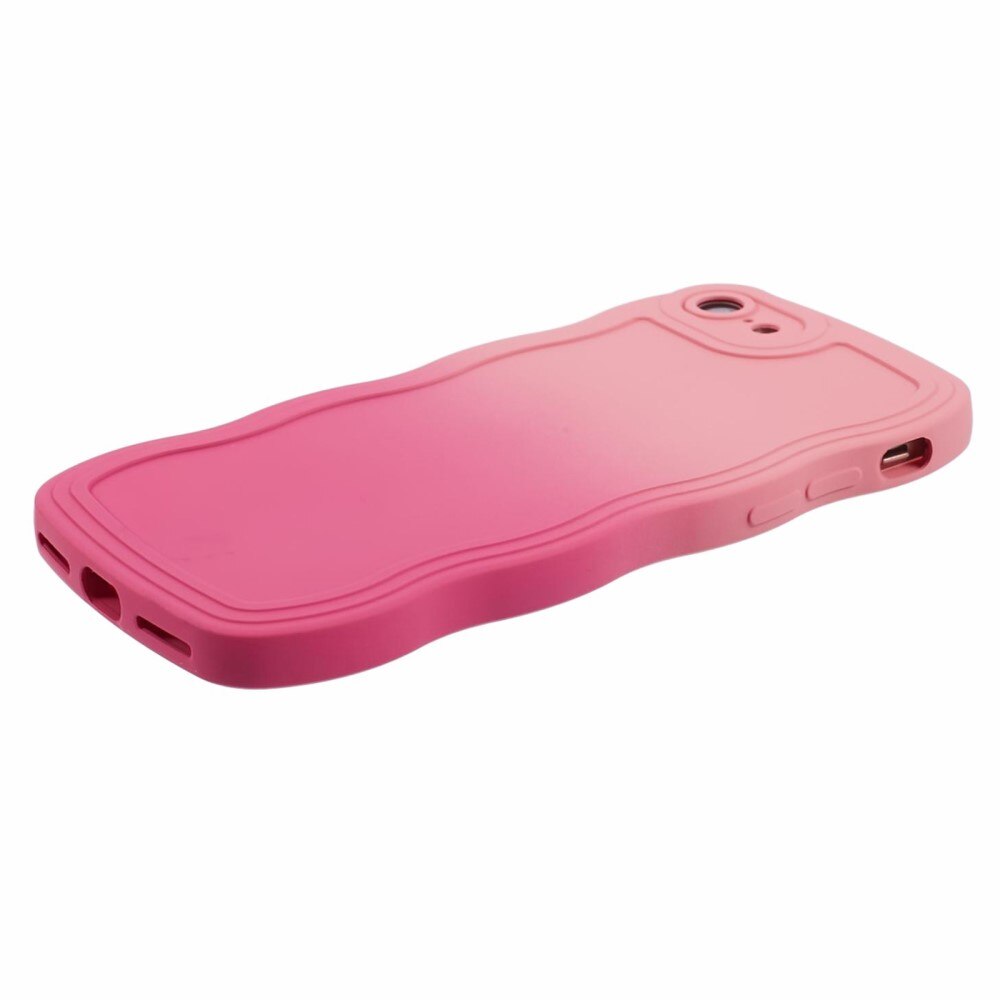 Cover Wavy Edge iPhone SE (2022) ombre rosa