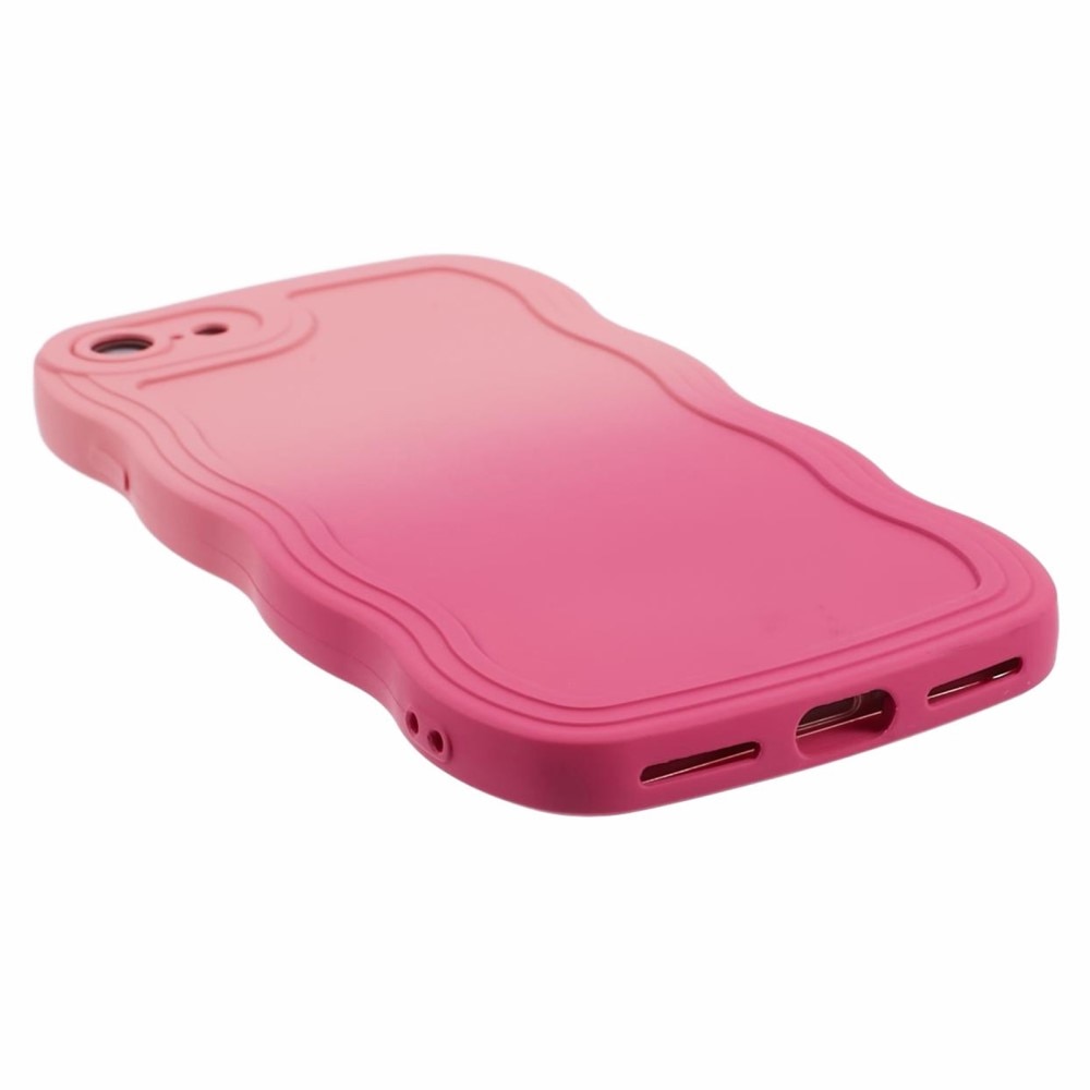 Cover Wavy Edge iPhone SE (2022) ombre rosa