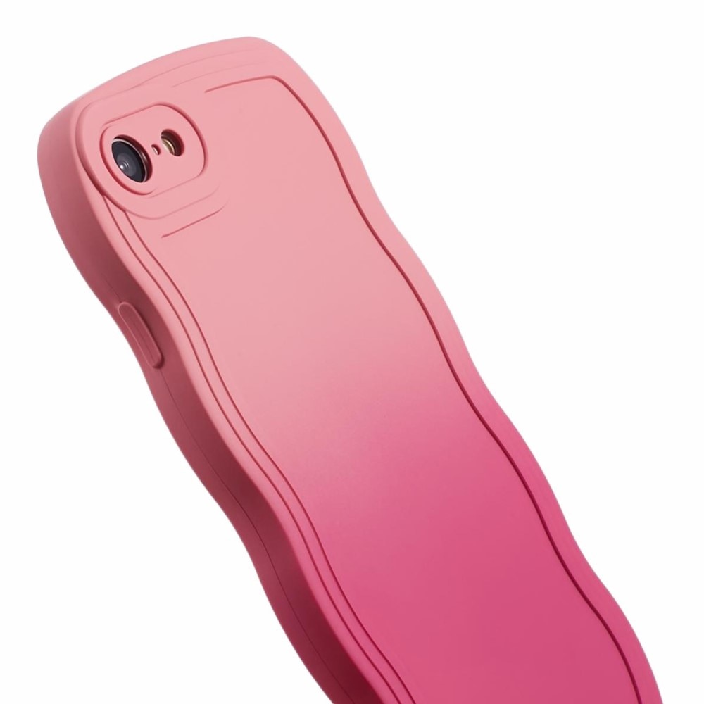 Cover Wavy Edge iPhone SE (2022) ombre rosa