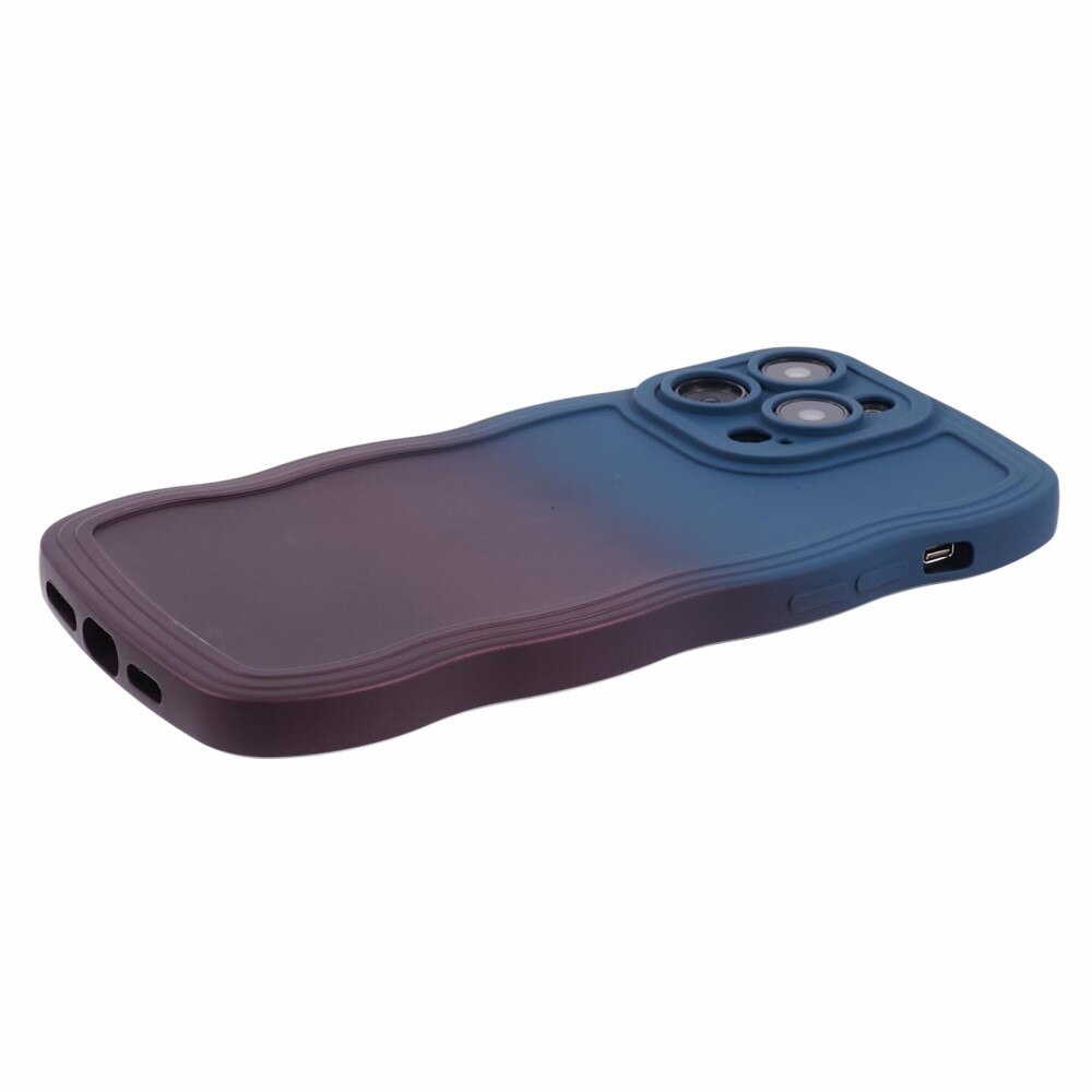 Cover Wavy Edge iPhone 13 Pro Max ombre blu/viola