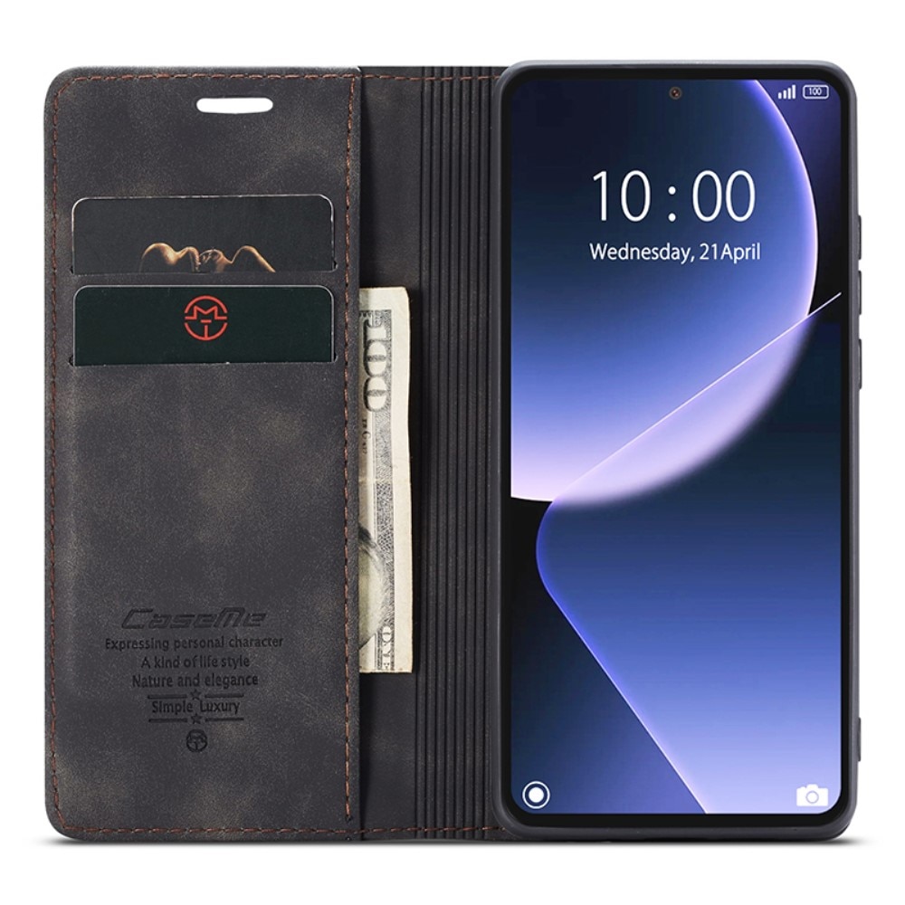 Custodie a portafoglio sottili Xiaomi 13T Nero
