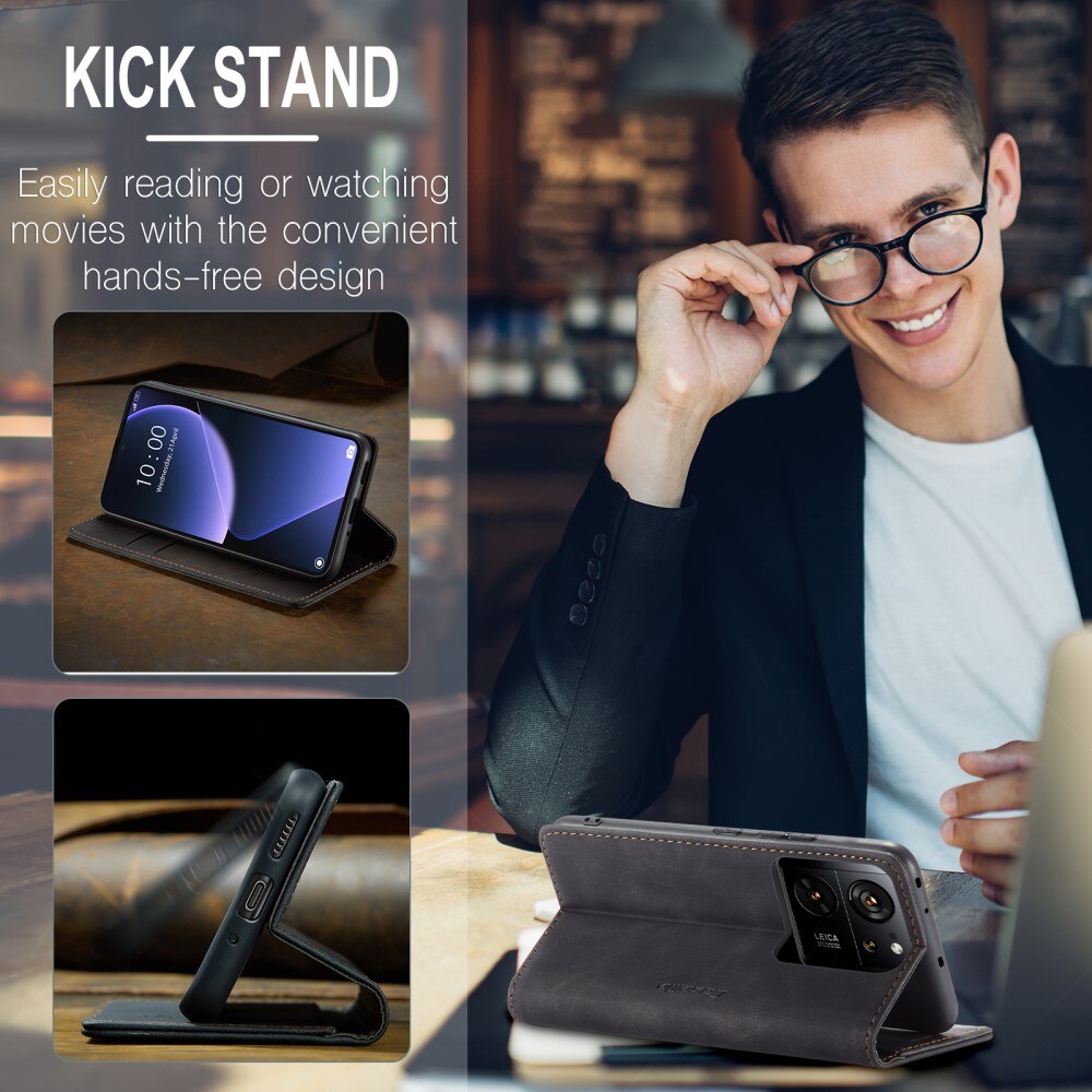 Custodie a portafoglio sottili Xiaomi 13T Nero