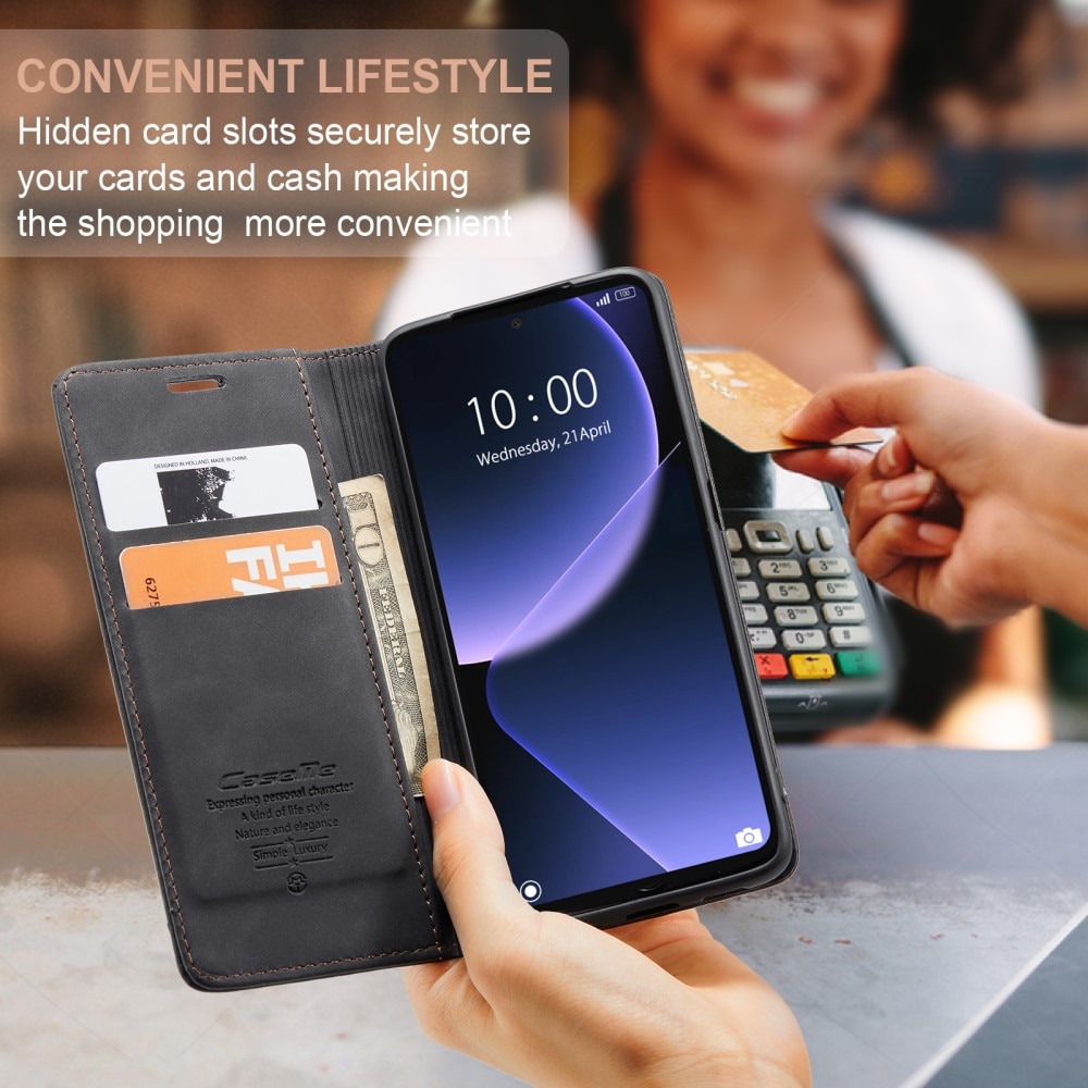 Custodie a portafoglio sottili Xiaomi 13T Nero