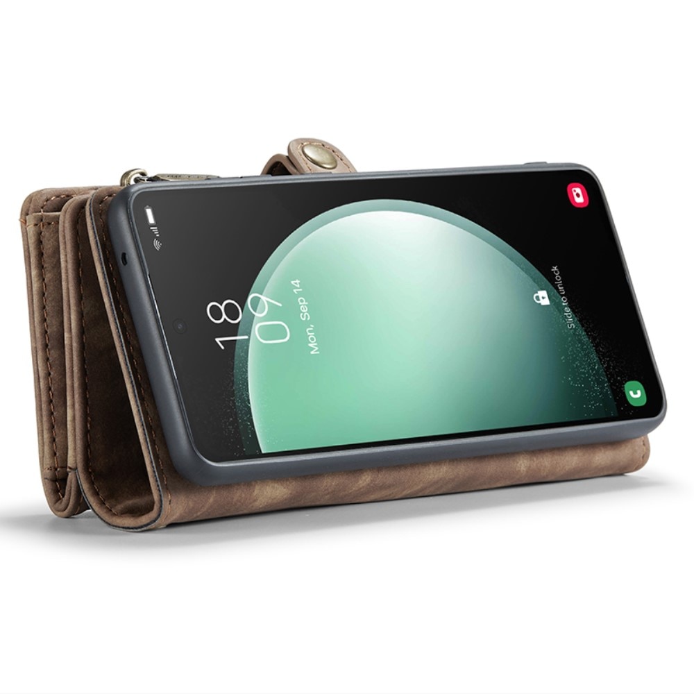 Cover portafoglio Multi-Slot Samsung Galaxy S23 FE Marrone