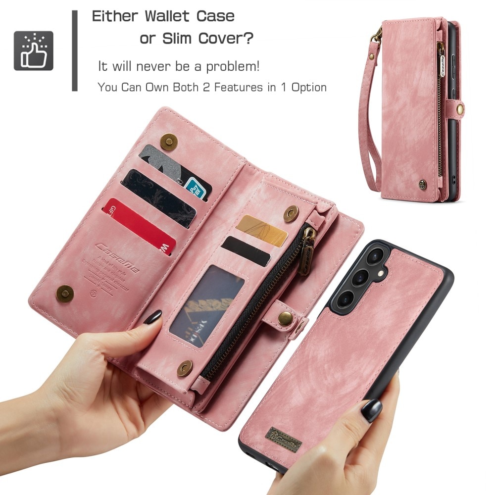 Cover portafoglio Multi-Slot Samsung Galaxy S23 FE rosa