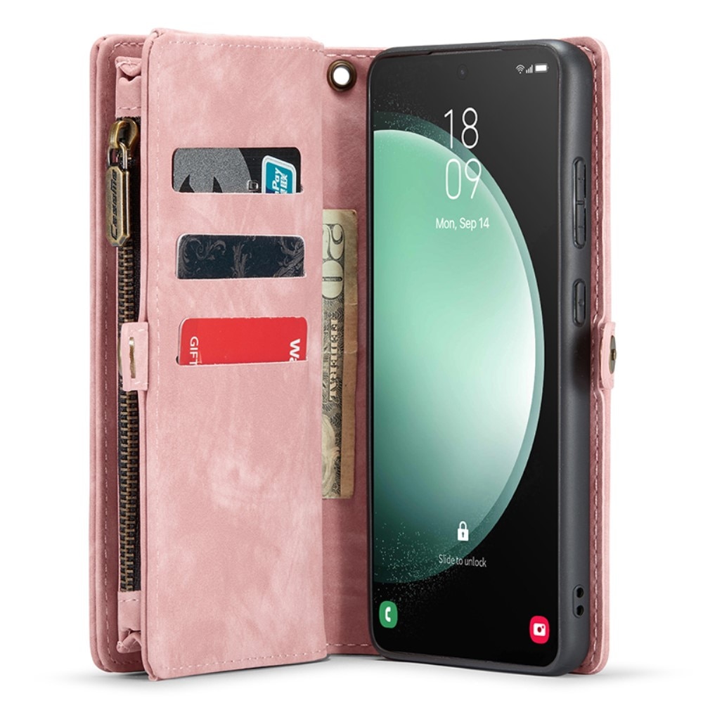 Cover portafoglio Multi-Slot Samsung Galaxy S23 FE rosa