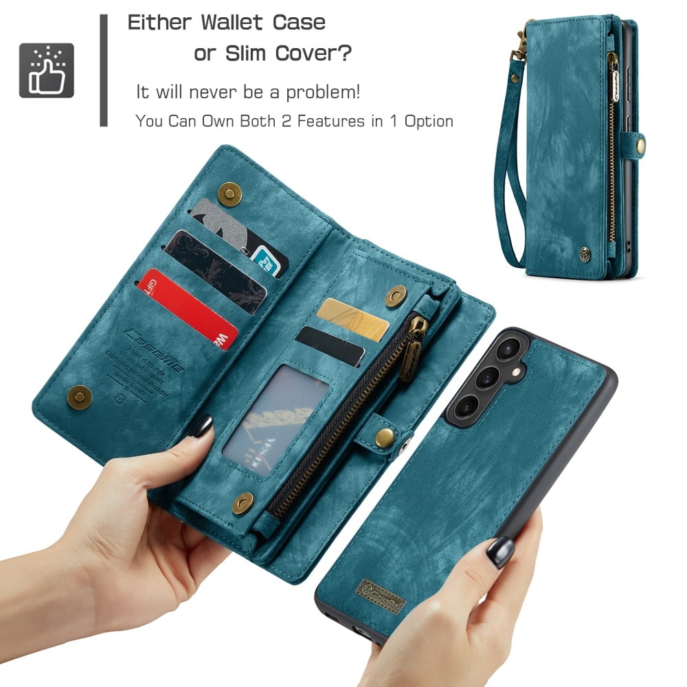 Cover portafoglio Multi-Slot Samsung Galaxy S23 FE blu