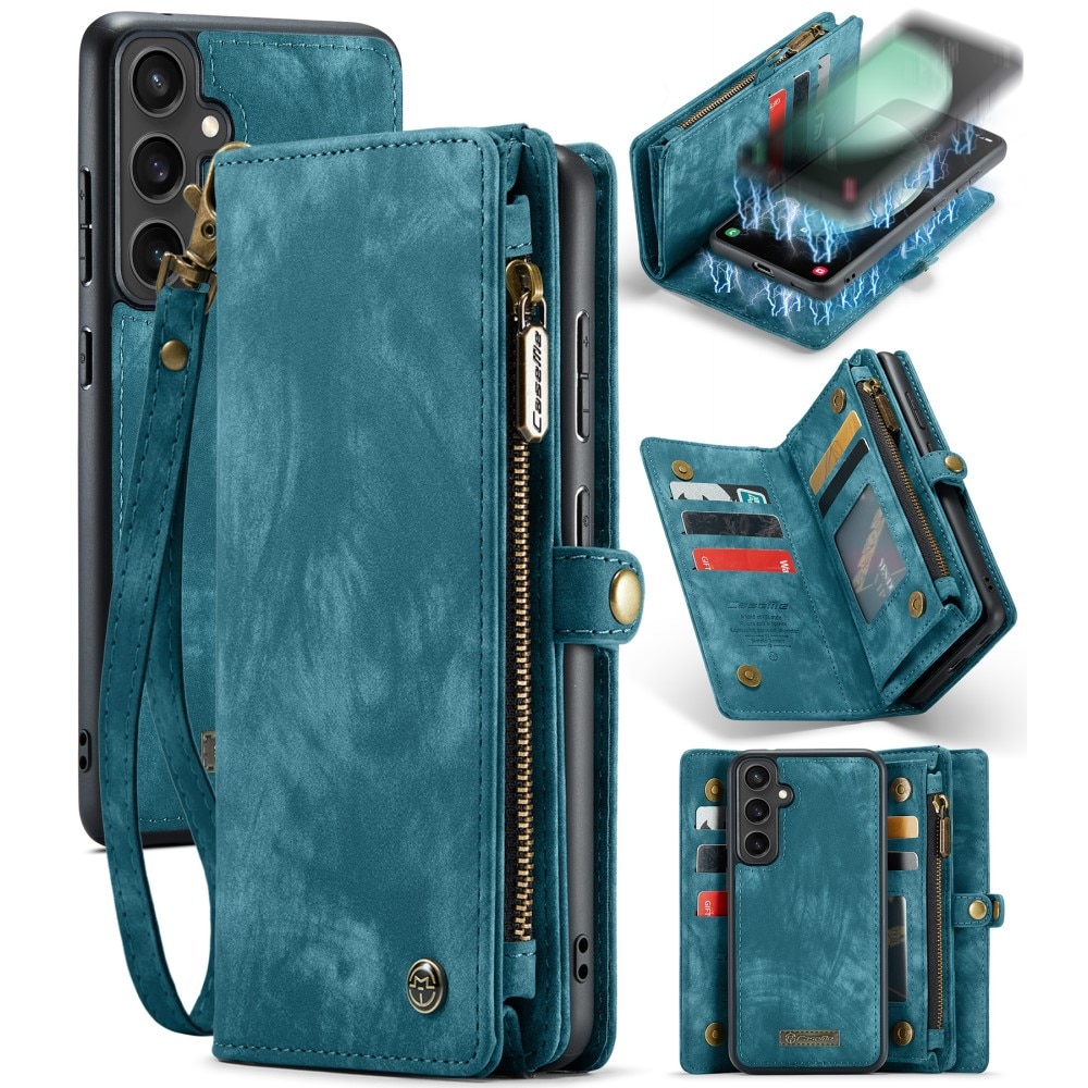 Cover portafoglio Multi-Slot Samsung Galaxy S23 FE blu