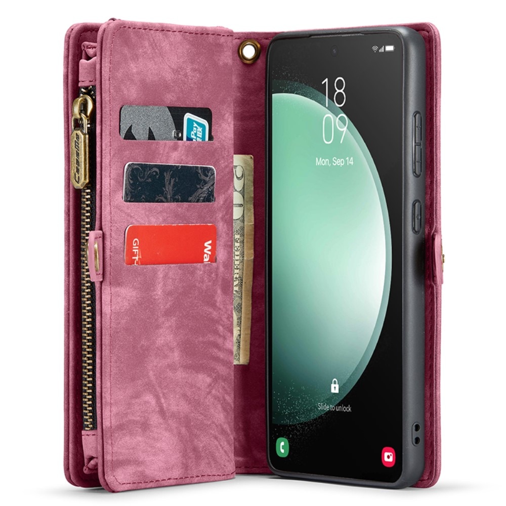 Cover portafoglio Multi-Slot Samsung Galaxy S23 FE rosso