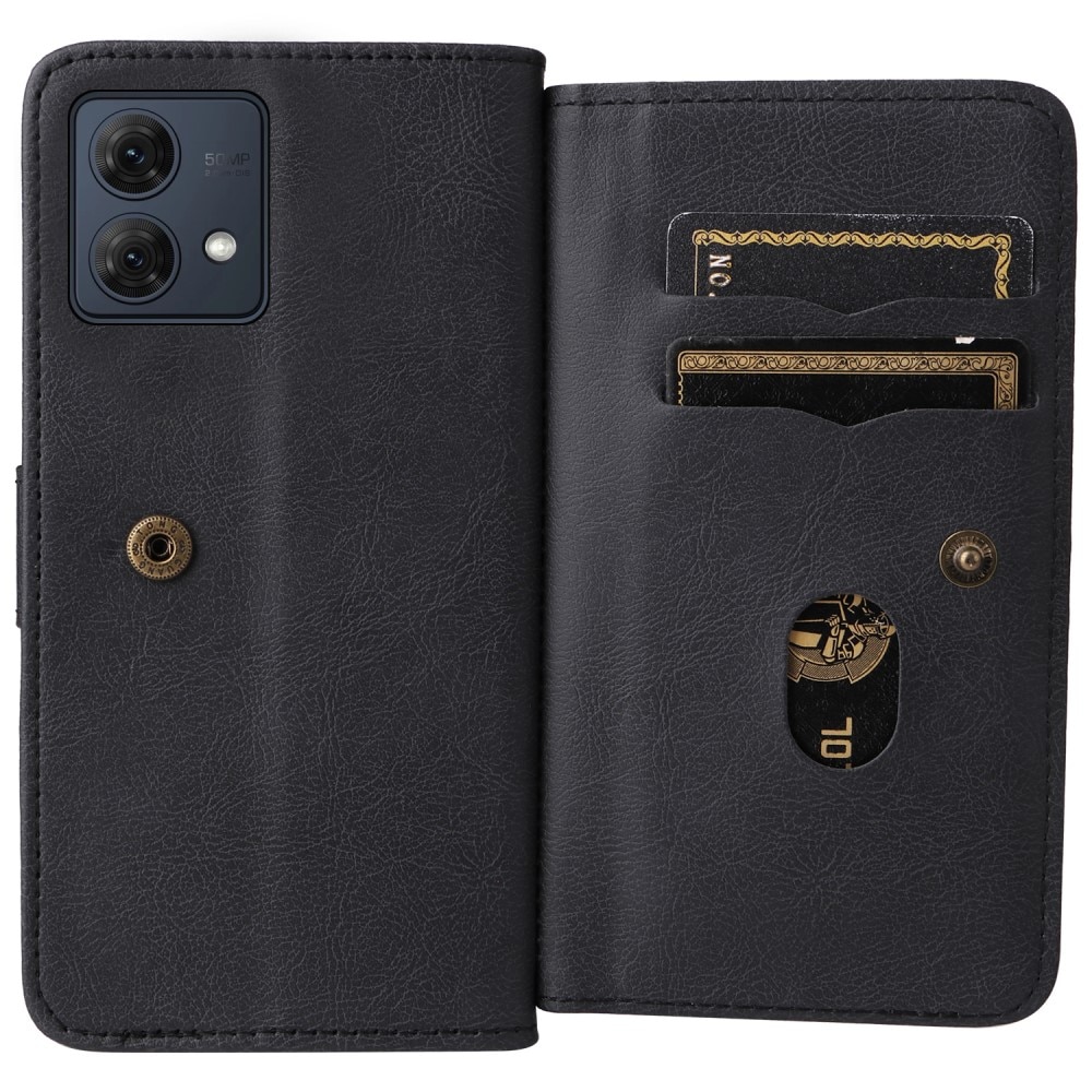 Cover portafoglio Multi-slot Motorola Moto G84, nero