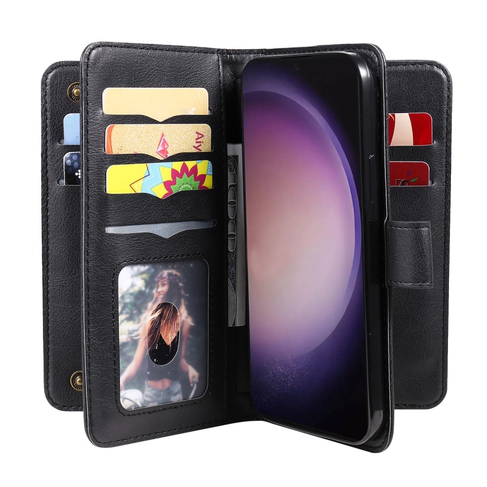 Cover portafoglio Multi-slot Samsung Galaxy S24 Ultra, nero