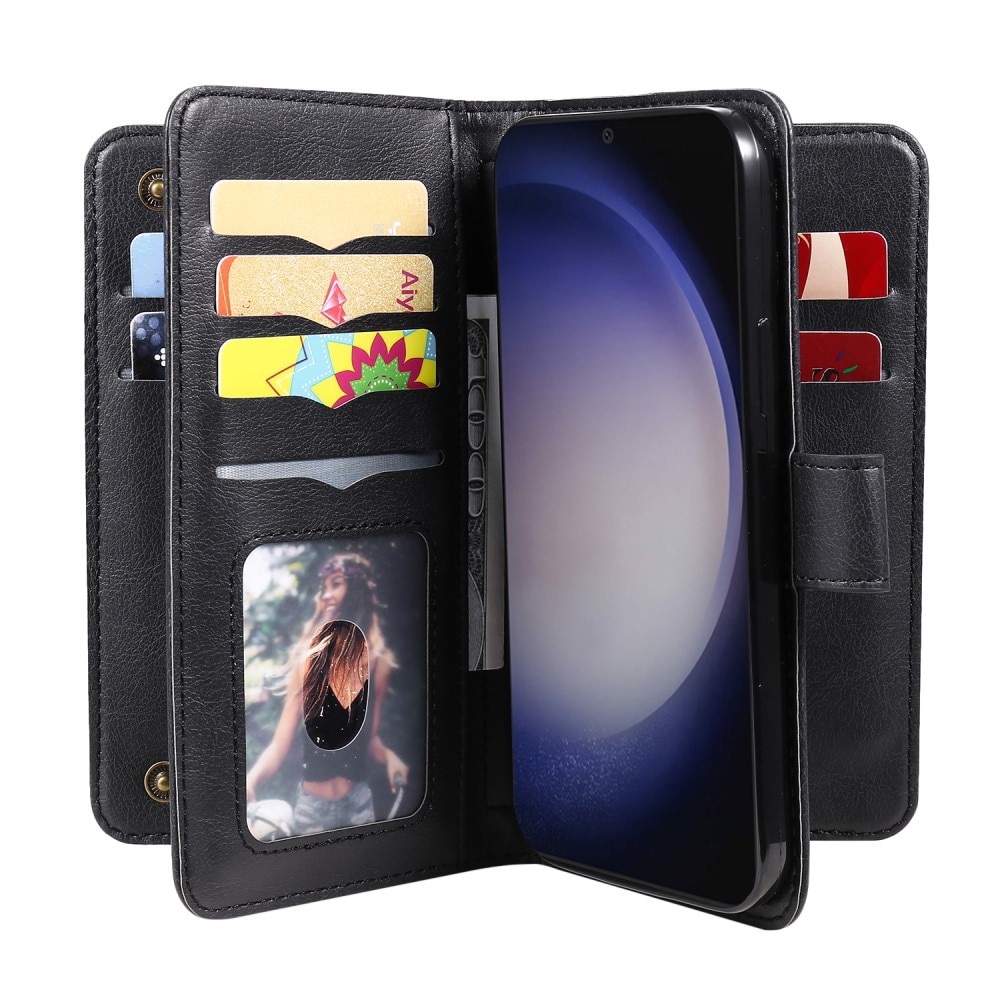 Cover portafoglio Multi-slot Samsung Galaxy S24 Plus, nero
