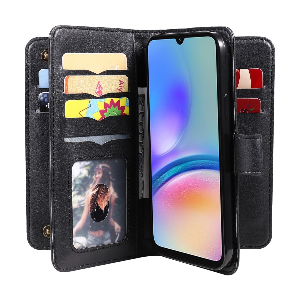 Cover portafoglio Multi-slot Samsung Galaxy A05s, nero