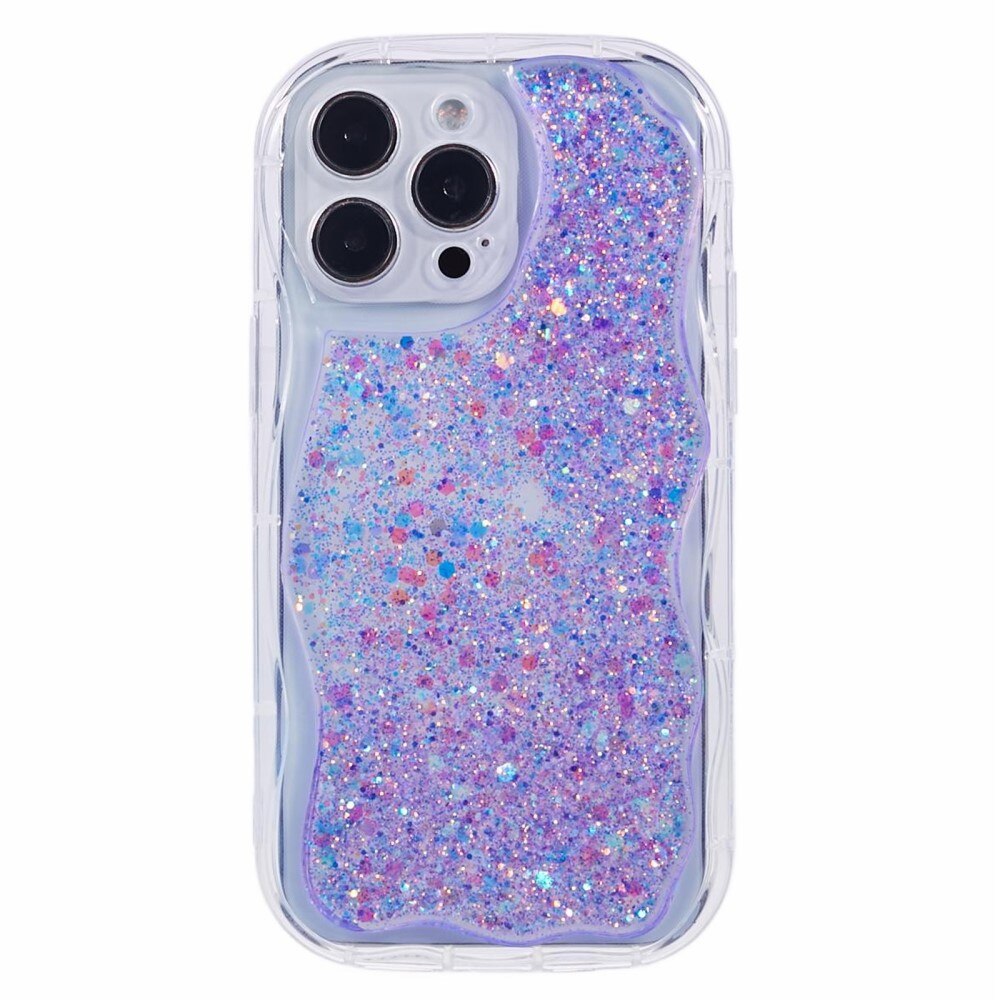 Cover con glitter Wavy iPhone 12 Pro viola