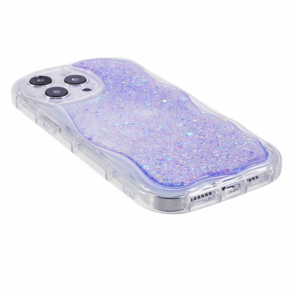 Cover con glitter Wavy iPhone 12 Pro viola