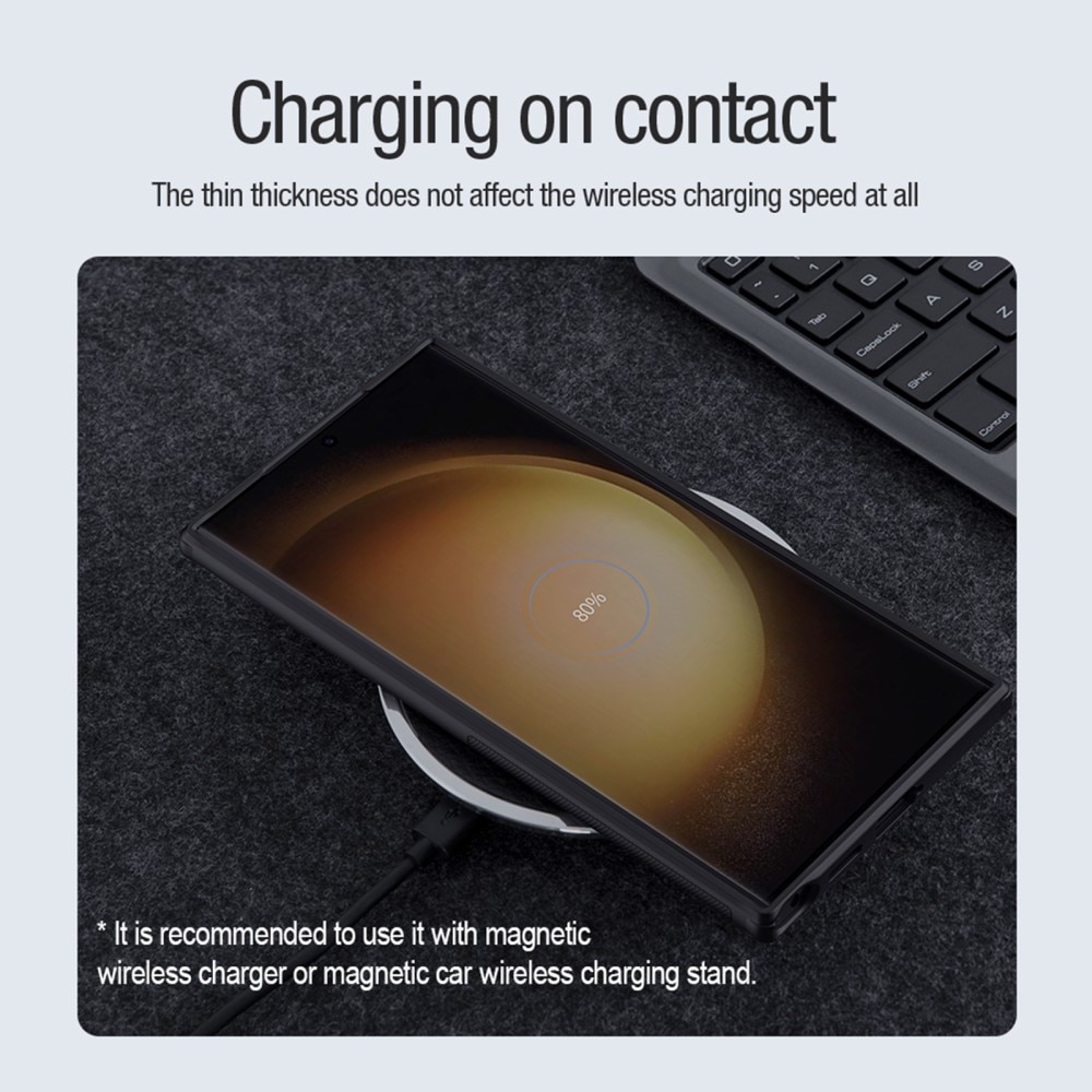 Frosted Shield MagSafe Samsung Galaxy S24 Ultra Nero