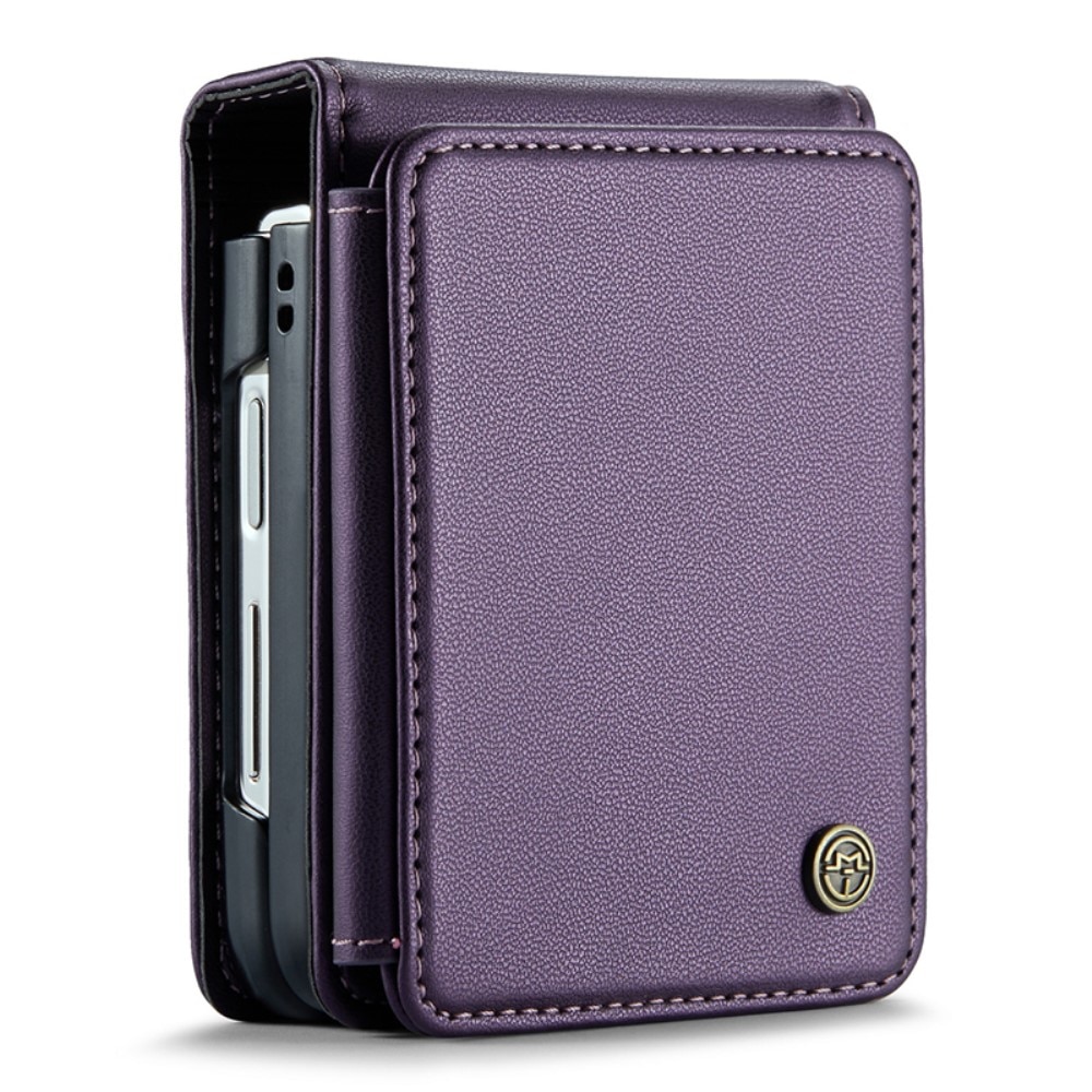 Cover con portacarte anti-RFID Samsung Galaxy Z Flip 5 viola