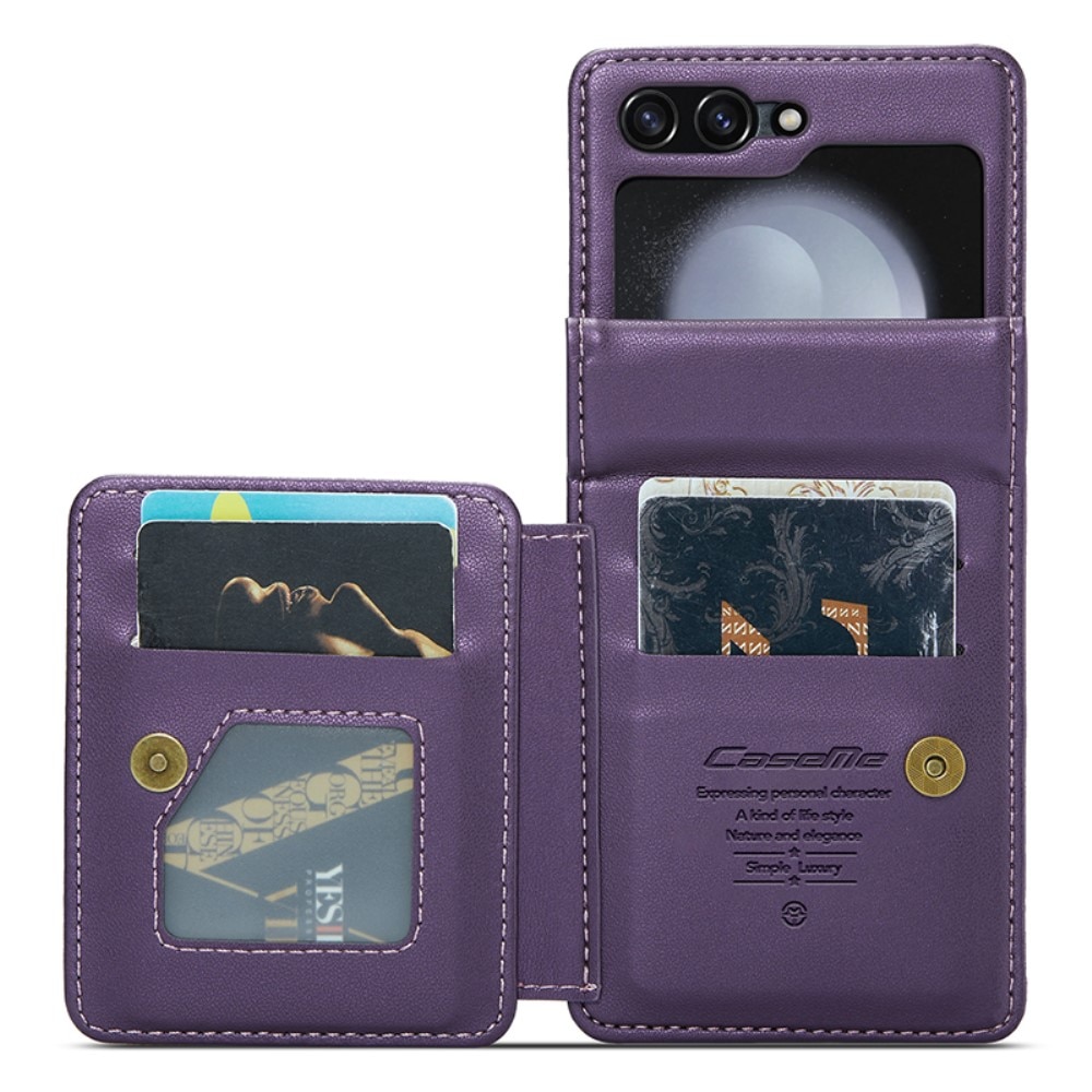 Cover con portacarte anti-RFID Samsung Galaxy Z Flip 6 viola