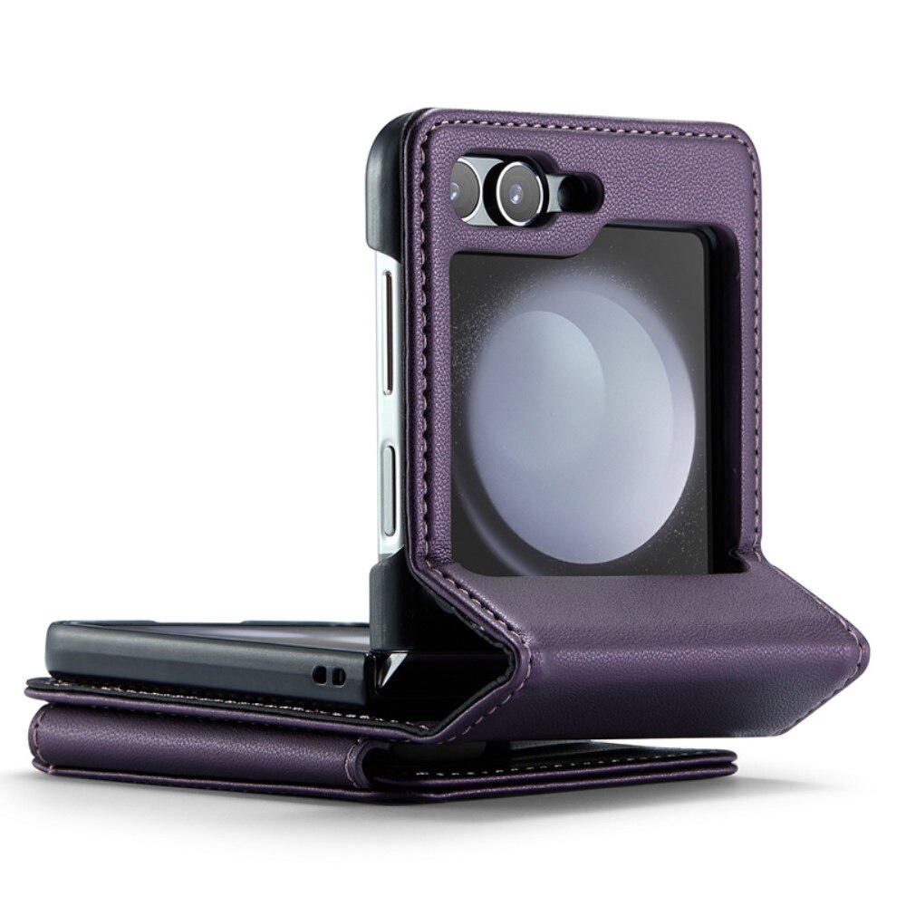 Cover con portacarte anti-RFID Samsung Galaxy Z Flip 5 viola