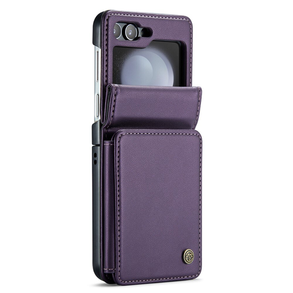 Cover con portacarte anti-RFID Samsung Galaxy Z Flip 5 viola