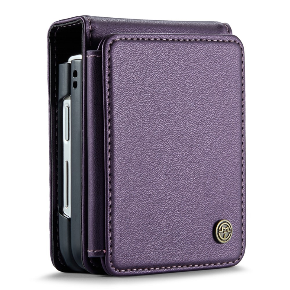 Cover con portacarte anti-RFID Samsung Galaxy Z Flip 3 viola