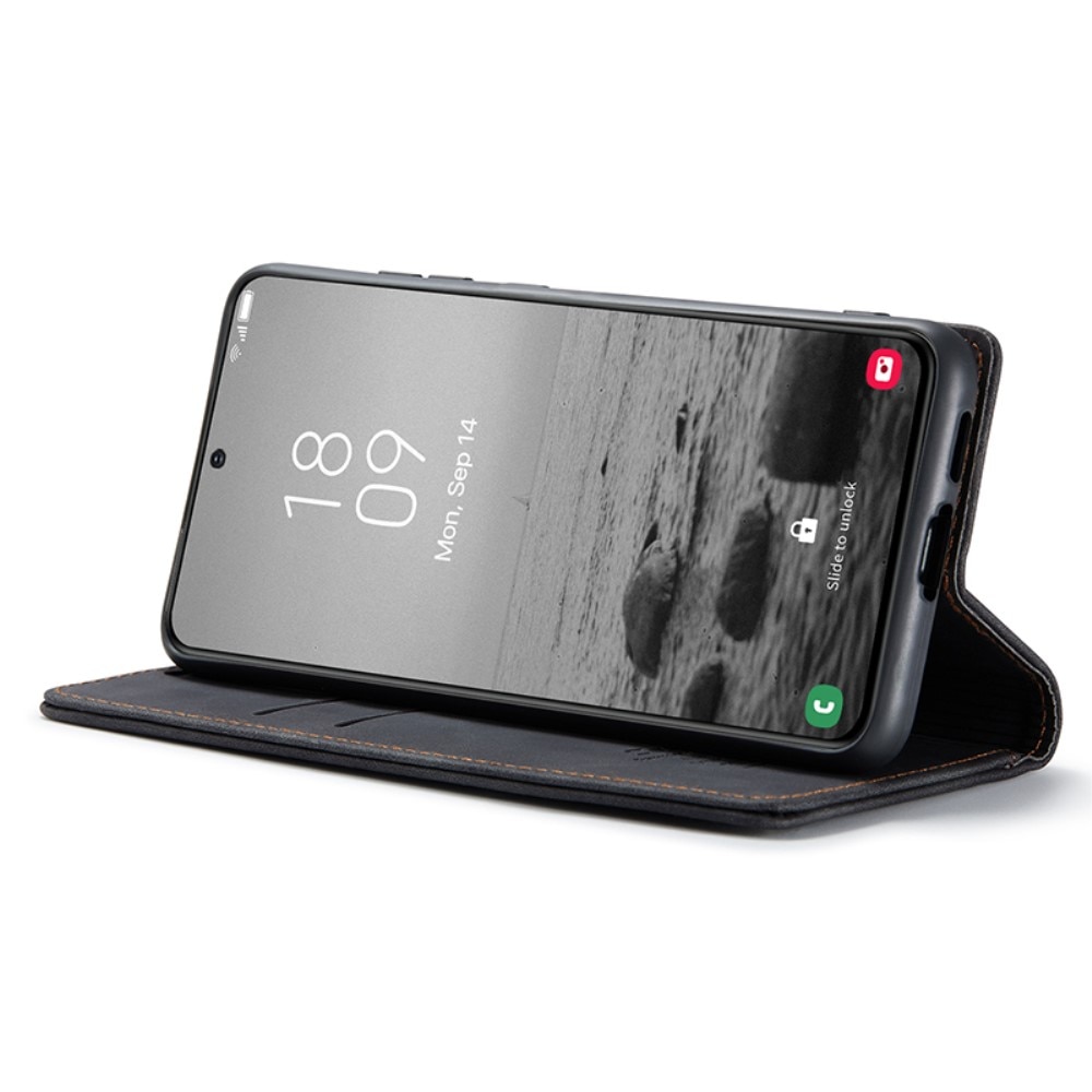 Custodie a portafoglio sottili Samsung Galaxy S24 Plus nero