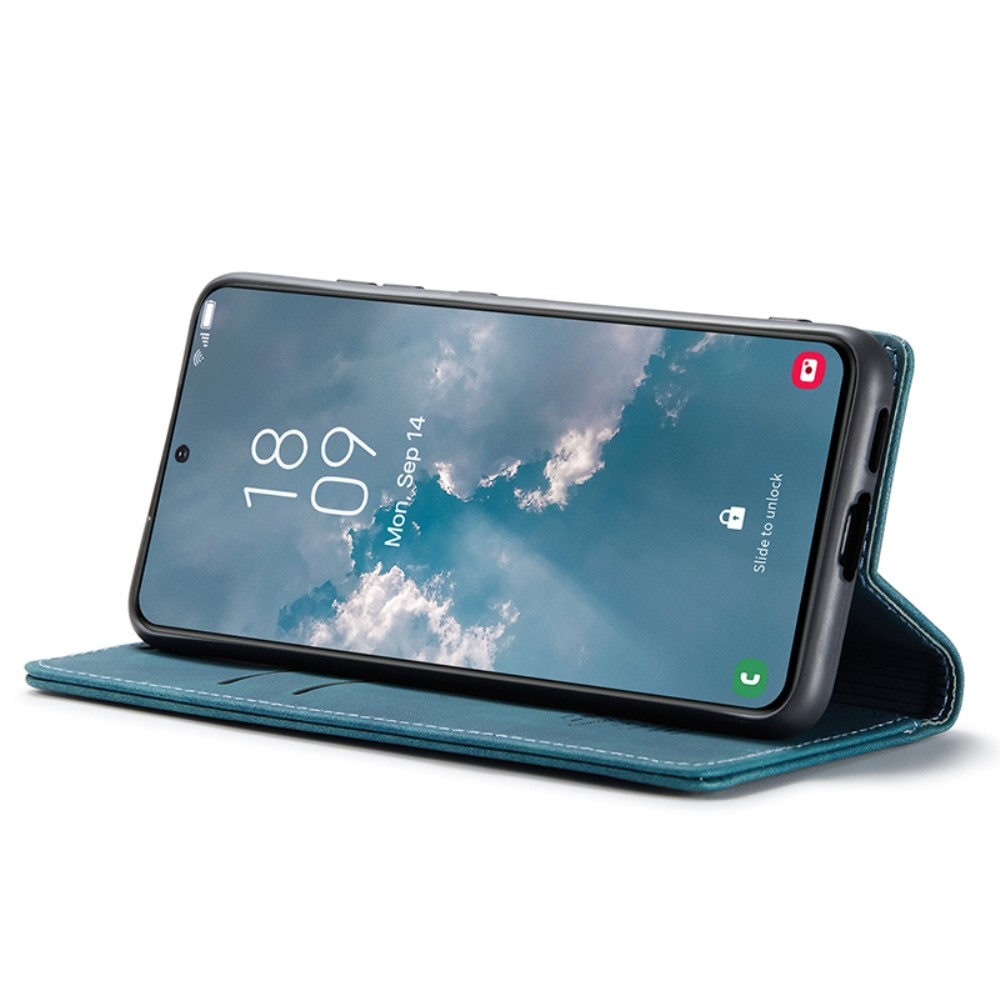 Custodie a portafoglio sottili Samsung Galaxy S24 Plus blu