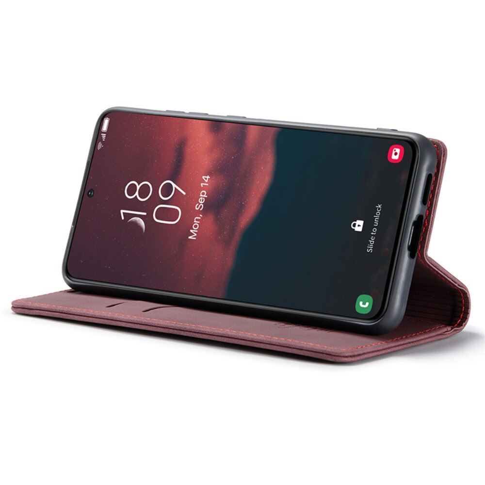 Custodie a portafoglio sottili Samsung Galaxy S24 Plus Rosso