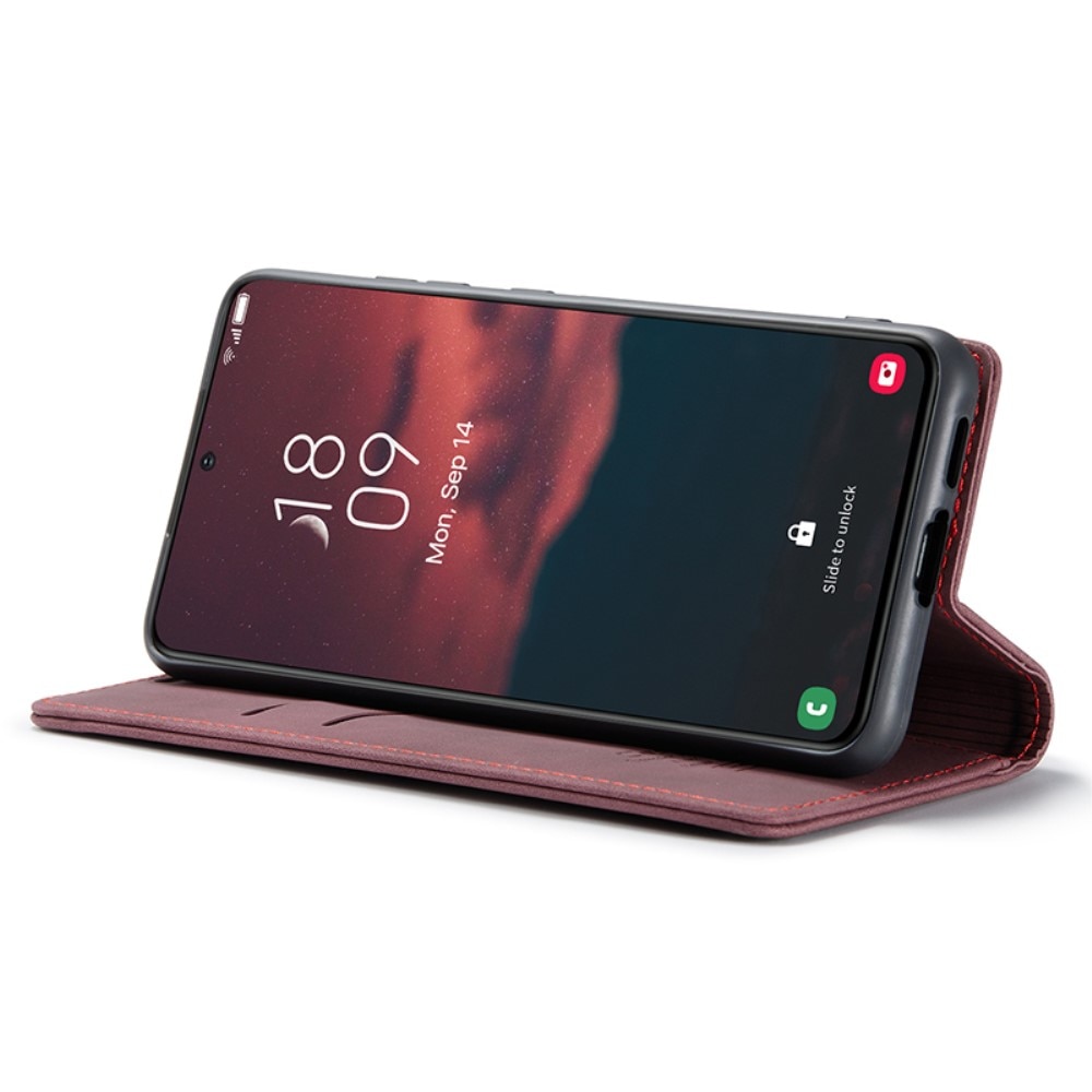 Custodie a portafoglio sottili Samsung Galaxy S24 rosso