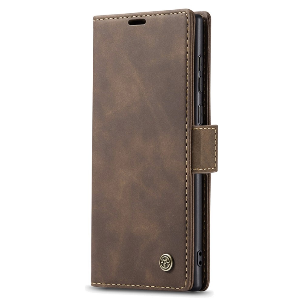 Custodie a portafoglio sottili Samsung Galaxy S24 Ultra Marrone