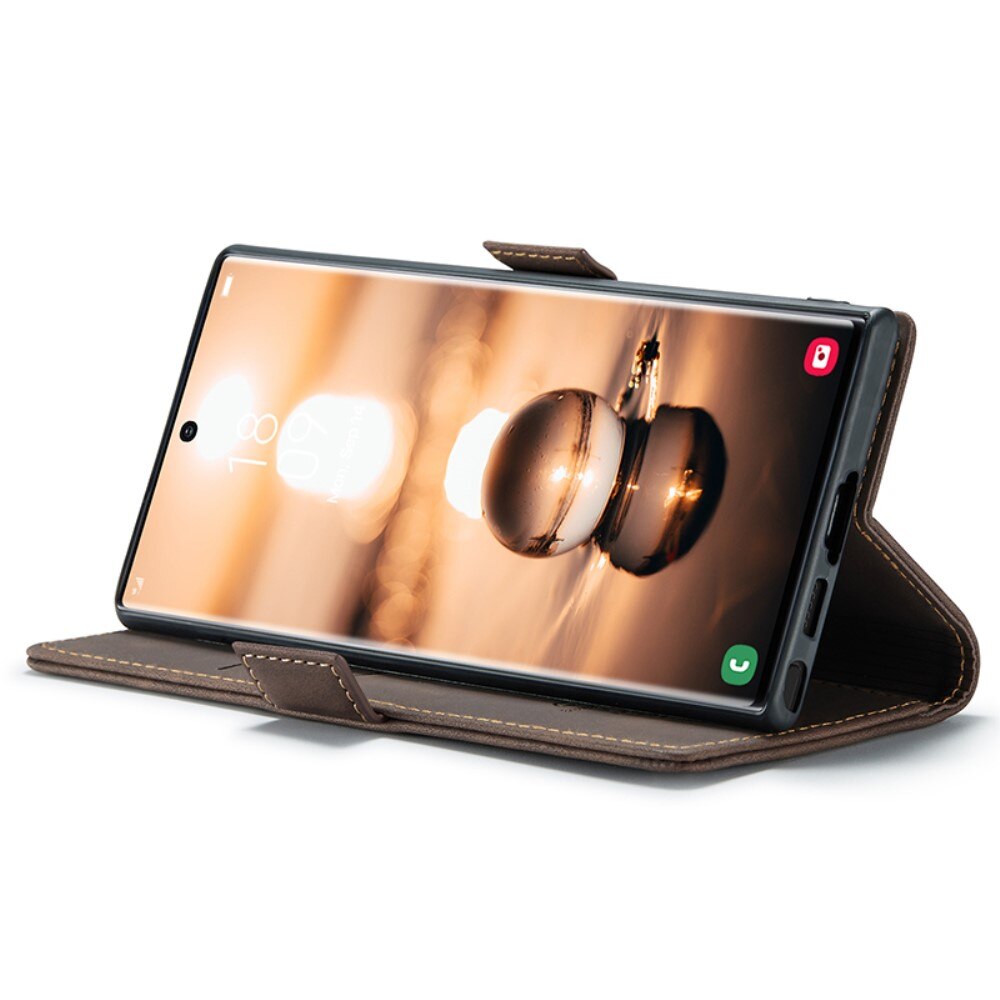 Custodie a portafoglio sottili Samsung Galaxy S24 Ultra Marrone