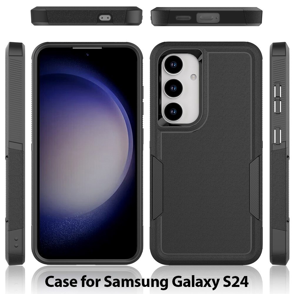Cover ibride Off-road Samsung Galaxy S24, nero