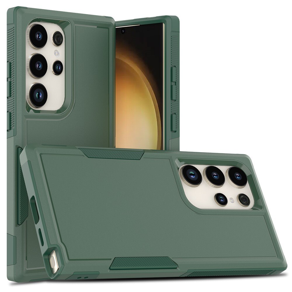 Cover ibride Off-road Samsung Galaxy S24 Ultra, verde