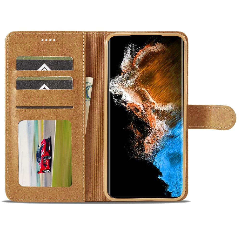 Custodie a portafoglio Samsung Galaxy S24 cognac