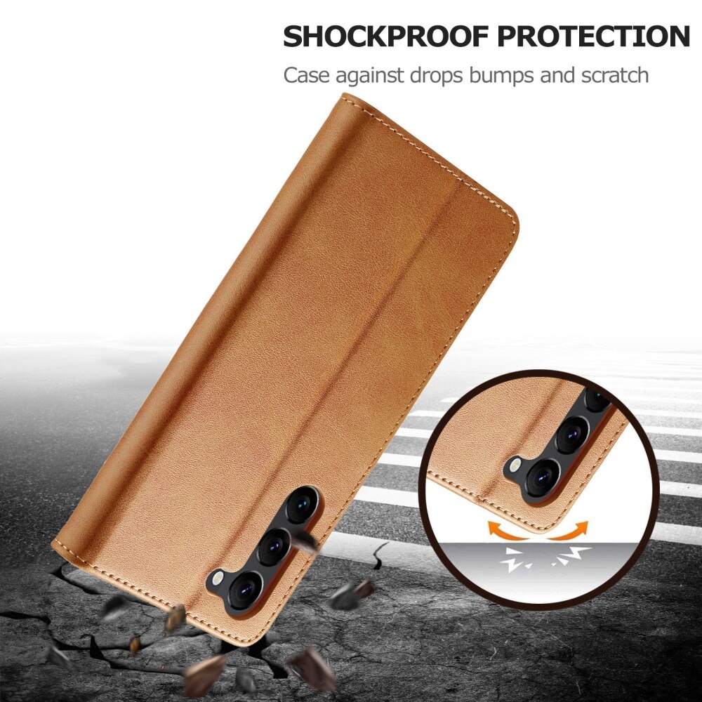Custodie a portafoglio Samsung Galaxy S24 cognac