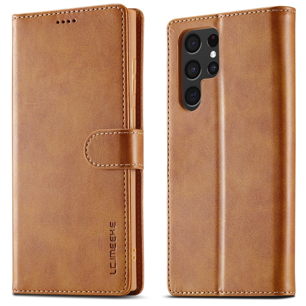 Custodie a portafoglio Samsung Galaxy S24 Ultra cognac